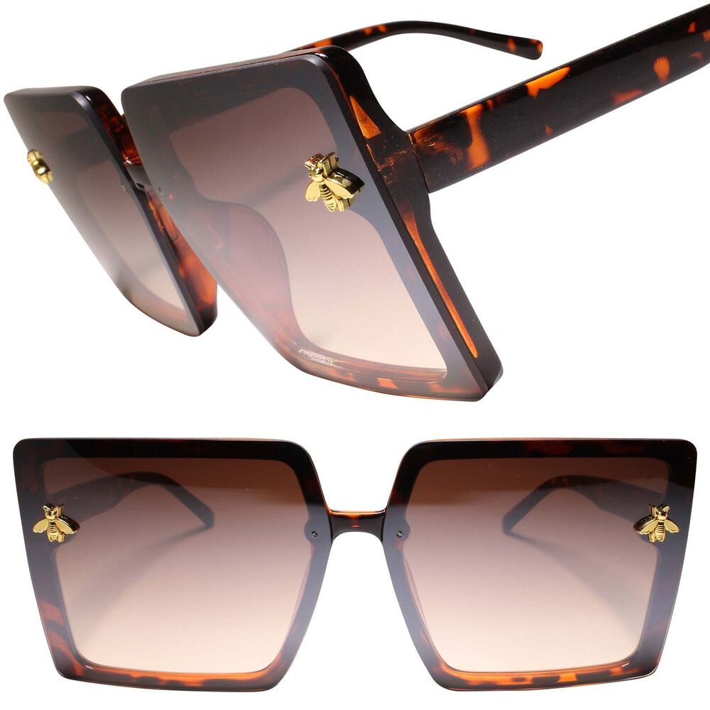 Oversized Classy Upscale Fashionable Womens Tortoise Sunglasses